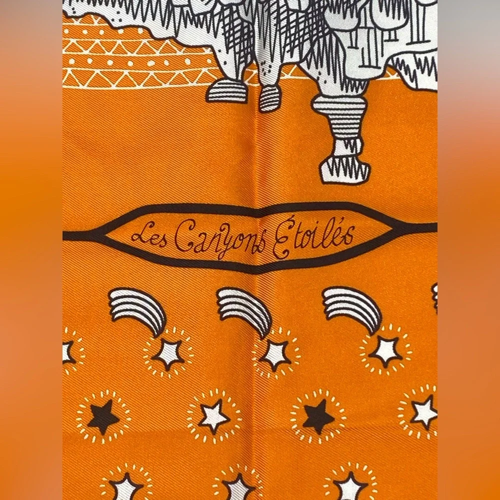 Hermes Les Canyons Etoiles Bandana 55 By Pierre Marie - Picture 6 of 16